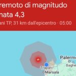 Scossa di terremoto a Trapani