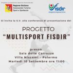 Recupero fisico e integrazione sociale, Multisport Fisdir – la presentazione del progetto in conferenza stampa a Villa Niscemi martedì 10 settembre